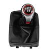5/6 Speed Car Gear Shift Knob With Gaitor Boot Cover For Volkswagen VW Polo 9N 9N2 2002 2003 2004 2005 2006 2007 2008 2009