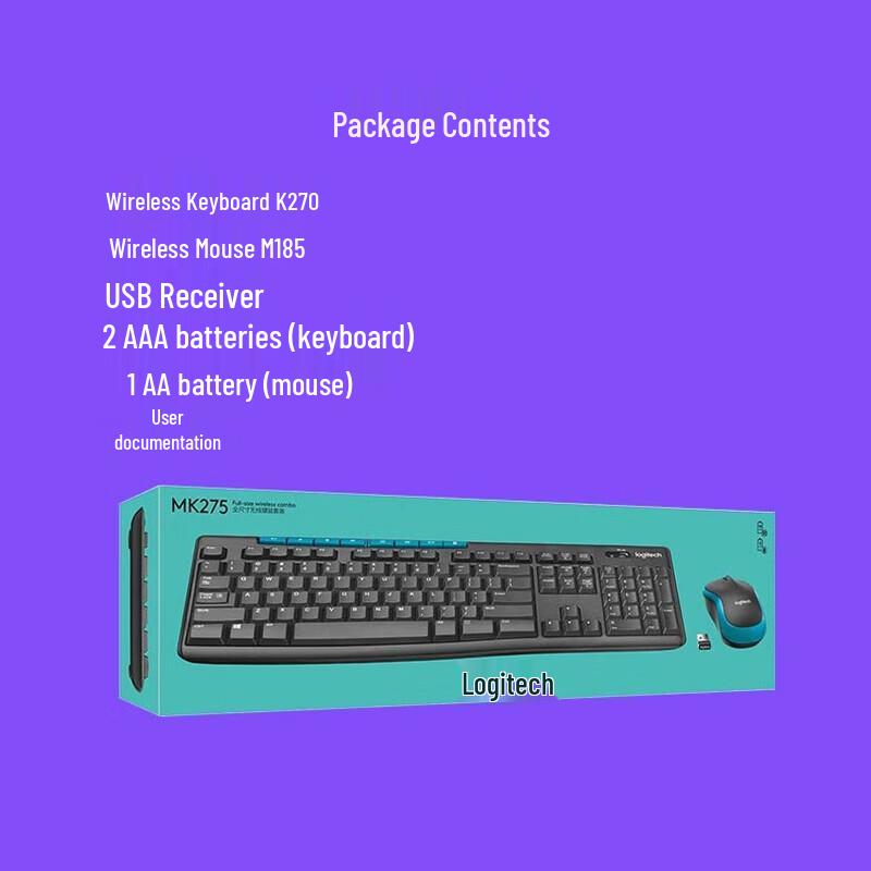 Logitech MK275 Wireless Keyboard and Mouse Combo