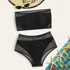 Costume da bagno bikini imbottito con reggiseno push-up da donna, costume da bagno, costumi da bagno