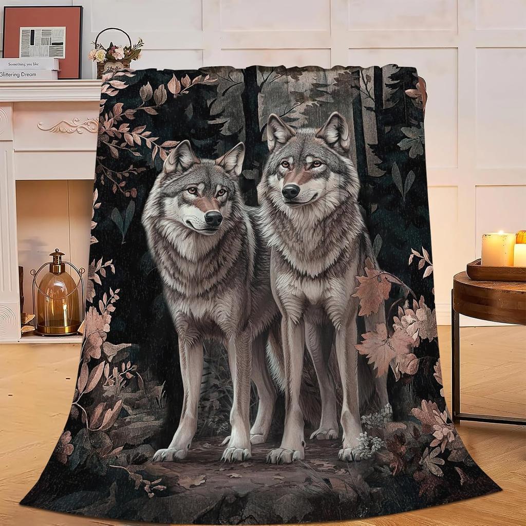 Horse Throw Blanket Super Soft Warm Floral Horse Blanket Cozy Plush Fleece Farm Stuffed Animal Horse Gifts Bedding Blanket