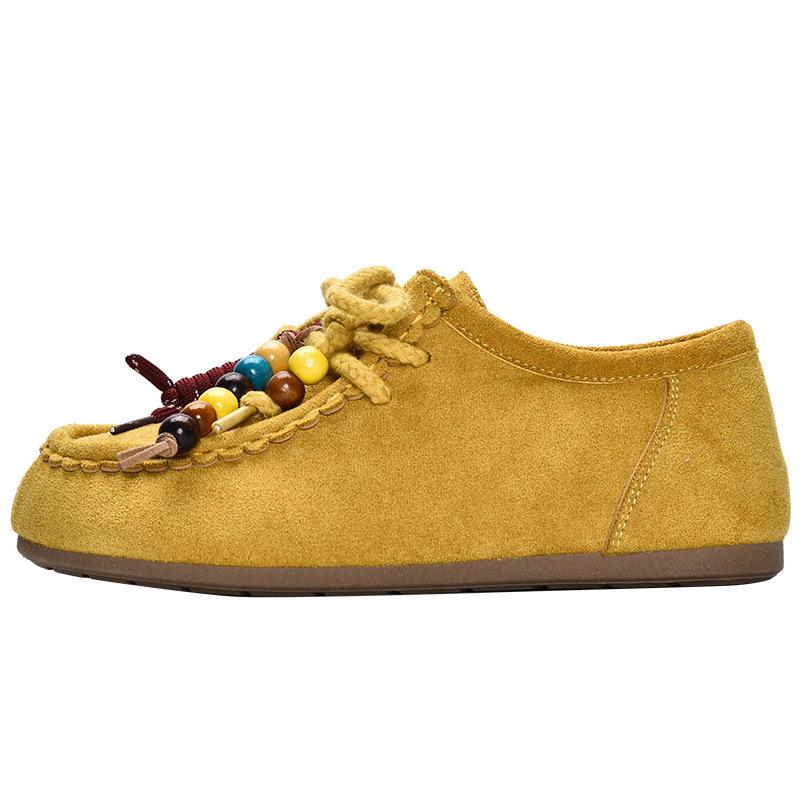 

Осень новые туфли-одинарки на толстой подошве на одной педали уродливые милые повседневные туфли 5262 40 жёлтый