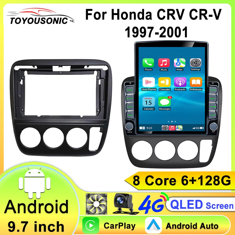 

Автомобильное радио Android 13 Carplay для Honda CRV CR-V 1997-2001 Мультимедийный экран Стерео Авторадио GPS Навигация Wifi 4G 2Din 8 core 6GB+128GB