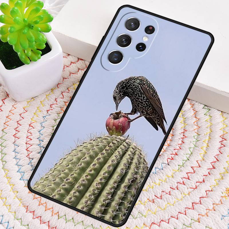 Garden Birds Starling Silicone Phone Case For Samsung Galaxy Note 10 Pro S26 S25 S24 S23 S22 S21 Plus S25Ultra Capa Cover