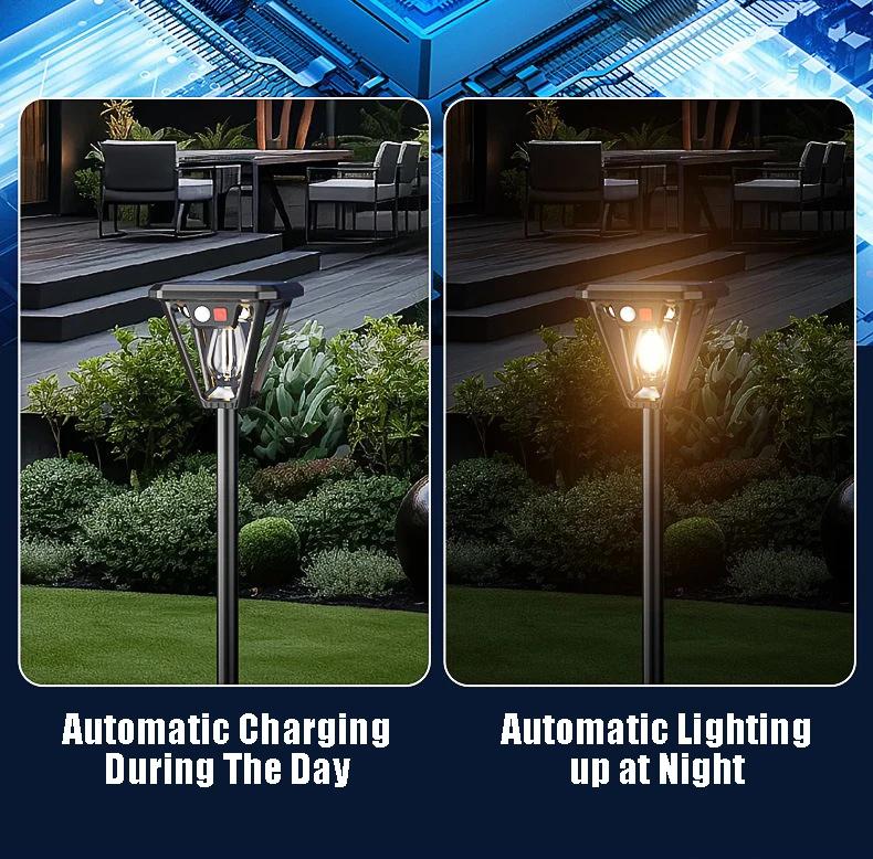 1/4 Pcs Solar LED Light Outdoor Motion Sensor Lighting Dual Purpose Lawn Lamp Wall Lights Waterproof for Garden Courtyard Porch