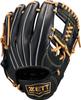 ZETT Youth Baseball Soft Black X Pastel Brown BJGB74530F Glove, Steer, All-Around, Left-Handed Throw, (1932), Size M,