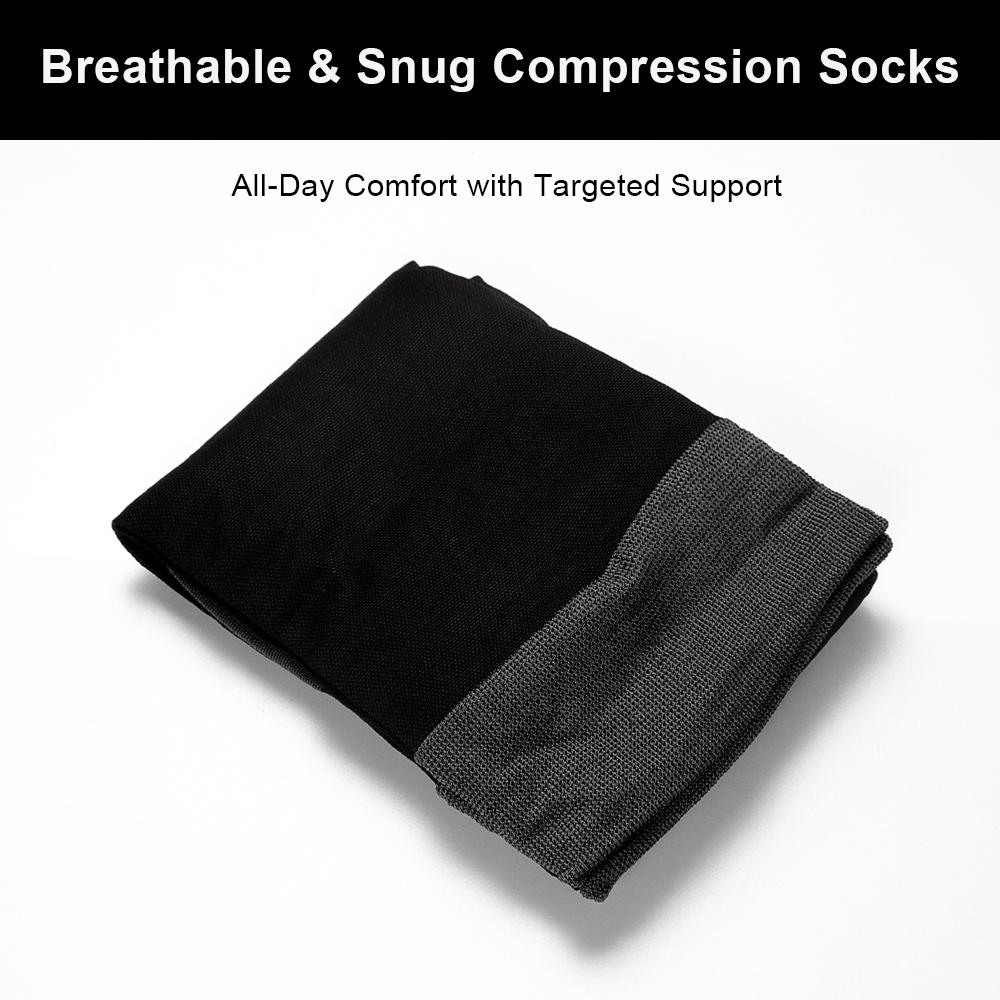 1Pair Women Beauty Slim Leg Compression Socks, Ultra-Thin Sleep Fat Burning Stockings for Sports, Yoga, Running, Travel, Flight