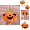 Unique Flip-over Pumpkin Plush Toy Cartoon Style Short Plush Material 18cm Tall