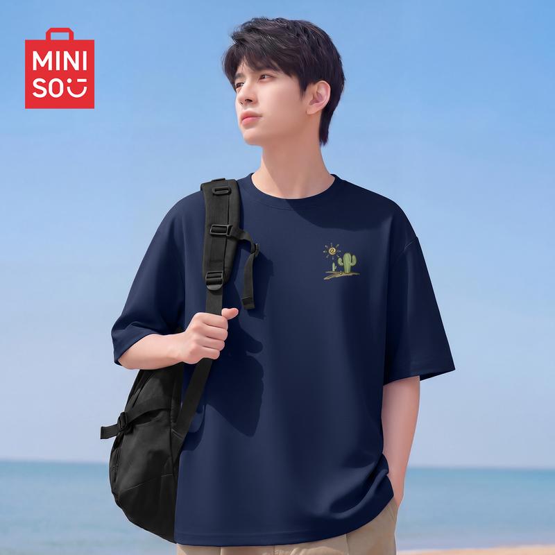 MINISO Men's Ice Silk Short Sleeve T-Shirt