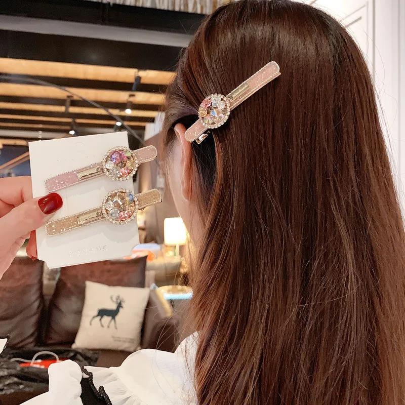Moda Coreana Novo Elegante Colher Traseira Presilha de Cabelo Quebrado Acessório de Cabeça Presilha de Cabelo Menina Lateral Barrete para Cabelo Mulher Acessórios para Mulheres