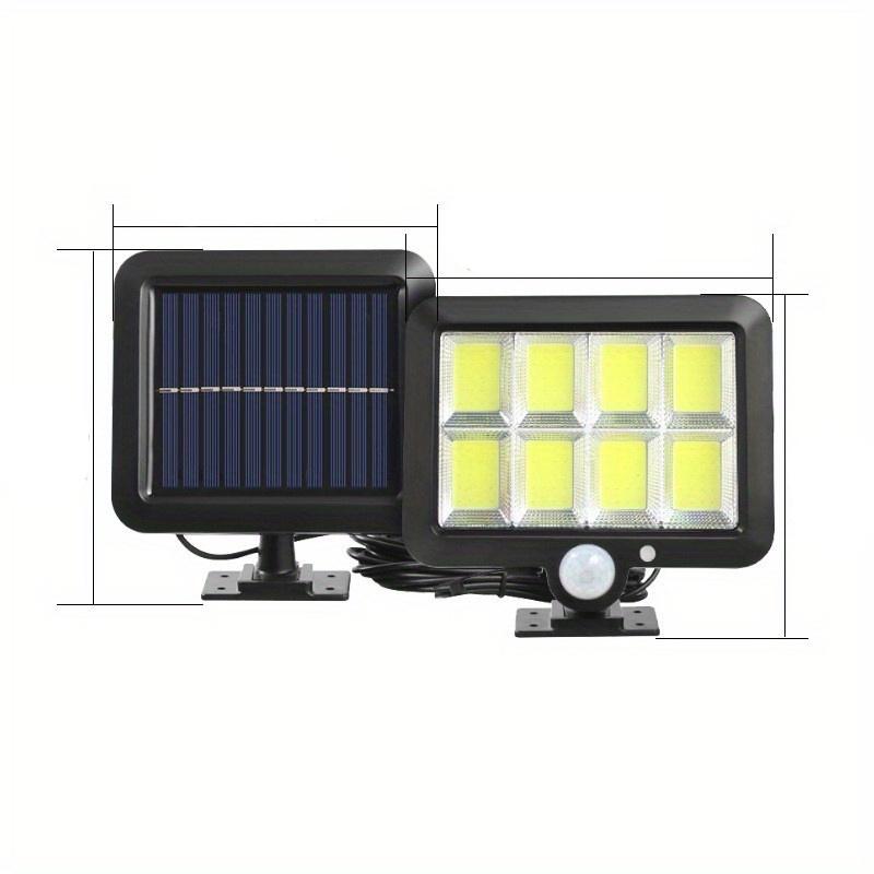 1PC 108/120/128/160COB Solar Split Wall Light, Sensor Motion 3 Modes Powered Waterproof Wireless Garden Wall Night Street Light