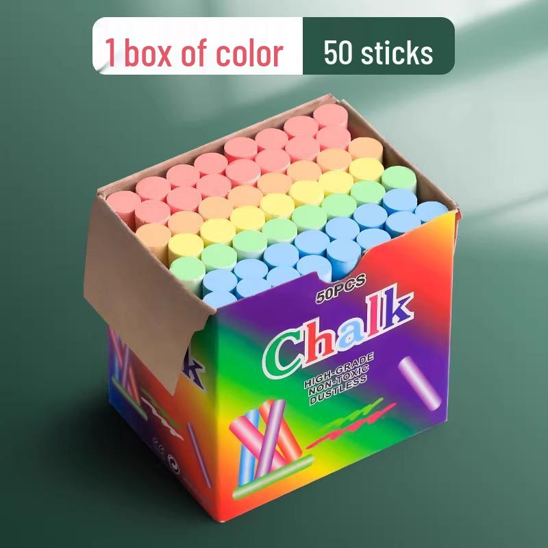 Dust-Free Safe Colored Chalk for Blackboard and Bulletin Board Painting