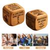 Veteran's Day Dice Handmade Wooden 6 Sides Decision Dice Veterans Souvenirs Appreciation Gifts for Patriotic Party Decoration