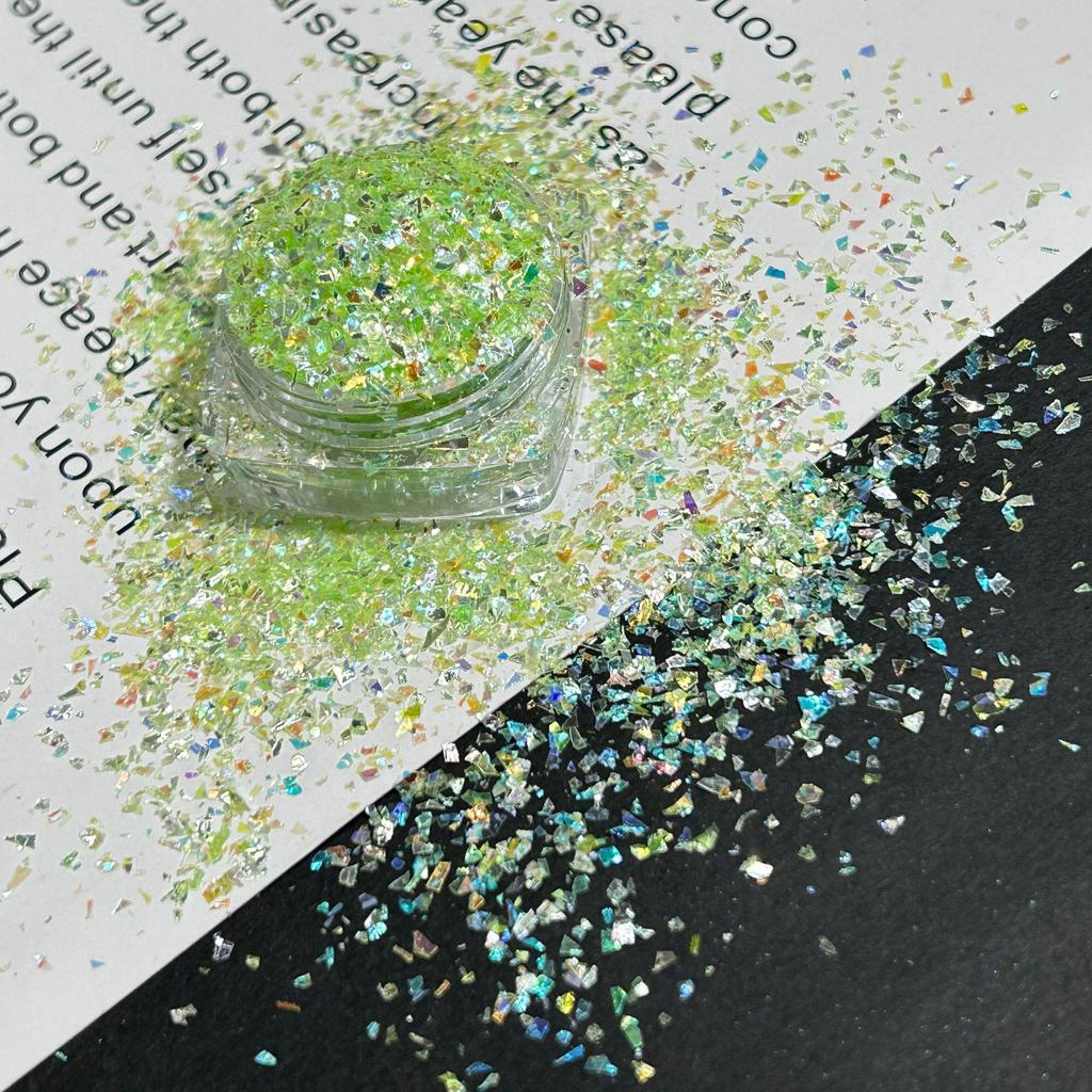 Blue Light Irregular Sequin Powder for DIY Nail Art & Jewelry