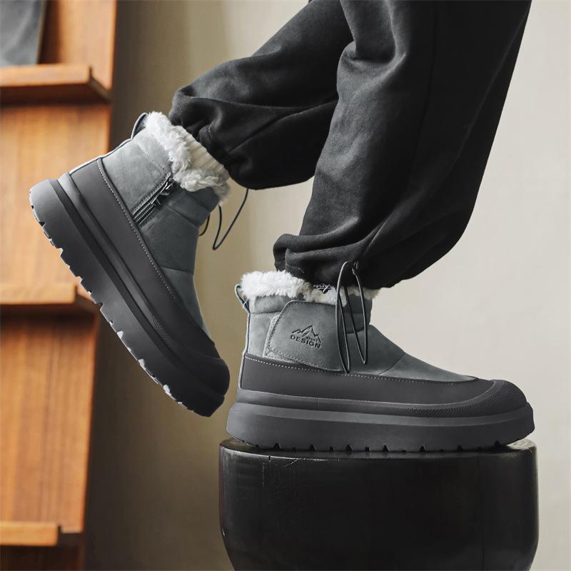 Cotton shoes autumn and winter new velvet thickened high-top warm Martin cotton boots cold-proof outdoor snow boots