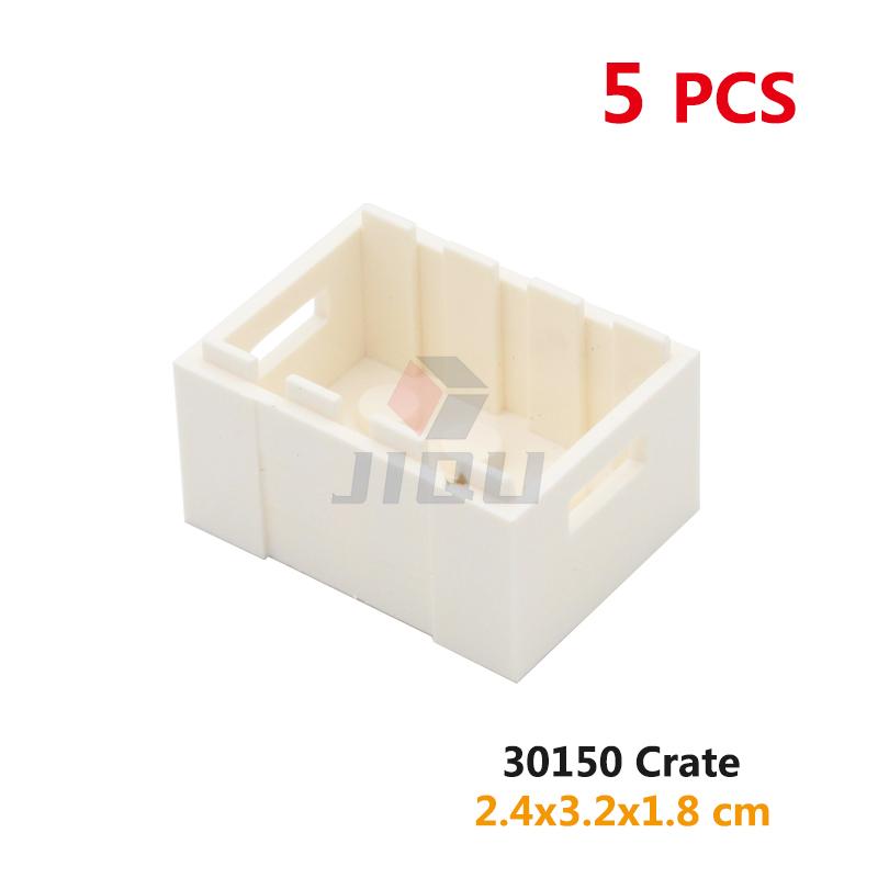 MOC Bricks Toys Accessories Parts City Figure Container Building Blocks Crate Food Barrel Box Treasure Chest 4738 30150 Friends