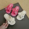 Girls Rhinestones Slippers Thick Bottom Children Summer Beach Shoes Non Slip Solid Color Fashion Kids Indoor Outdoor Slippers