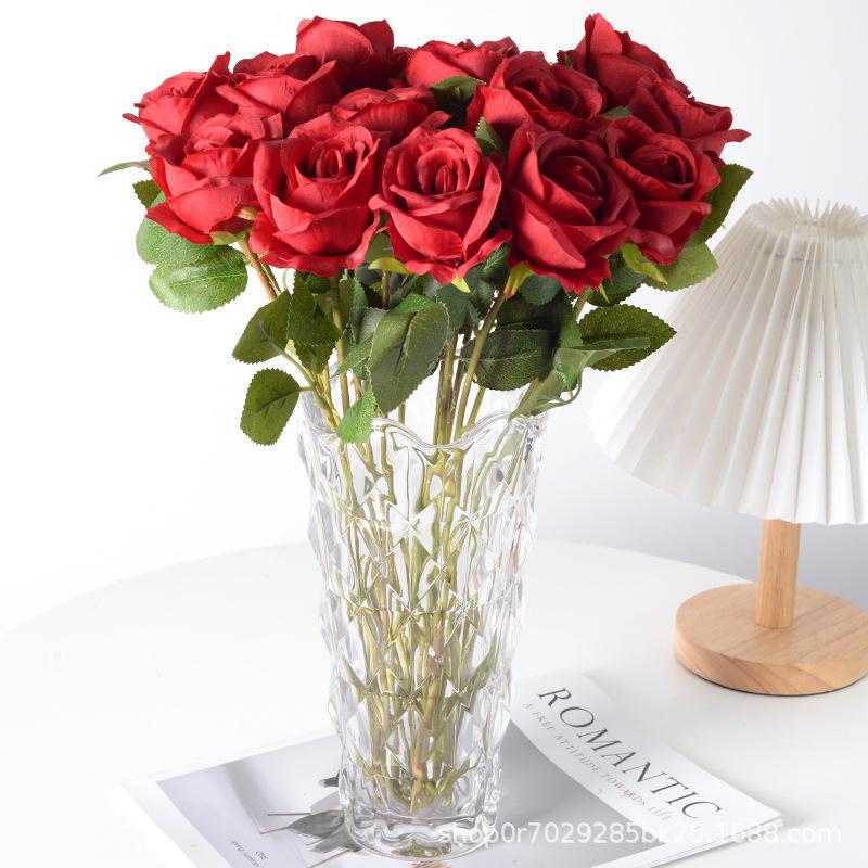 Artificial Silk Rose Bouquet for Wedding and Home Decoration