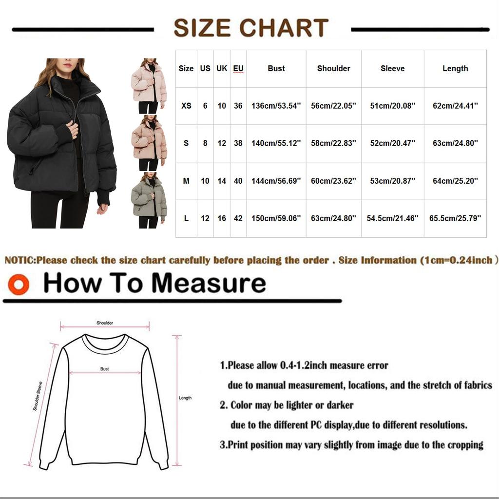 Women's Fashion Leisure Solid Color Long Sleeve Loose Stand Collar Zipper Coat Cotton Top