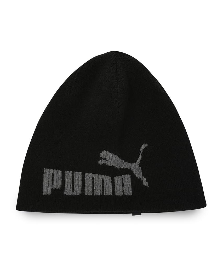 PUMA Essentials Cuffless Knit Black Beanie, Hat, 025636, Fall/Winter 2024, (01)