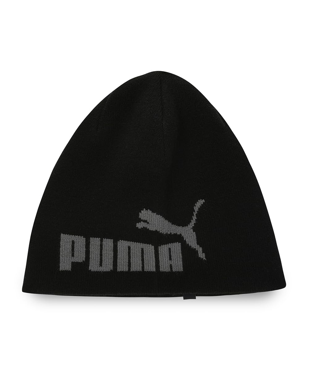 

Puma Базовая вязаная черная шапка-бини без отворота, 025636, Осень/Зима 2024, (01)