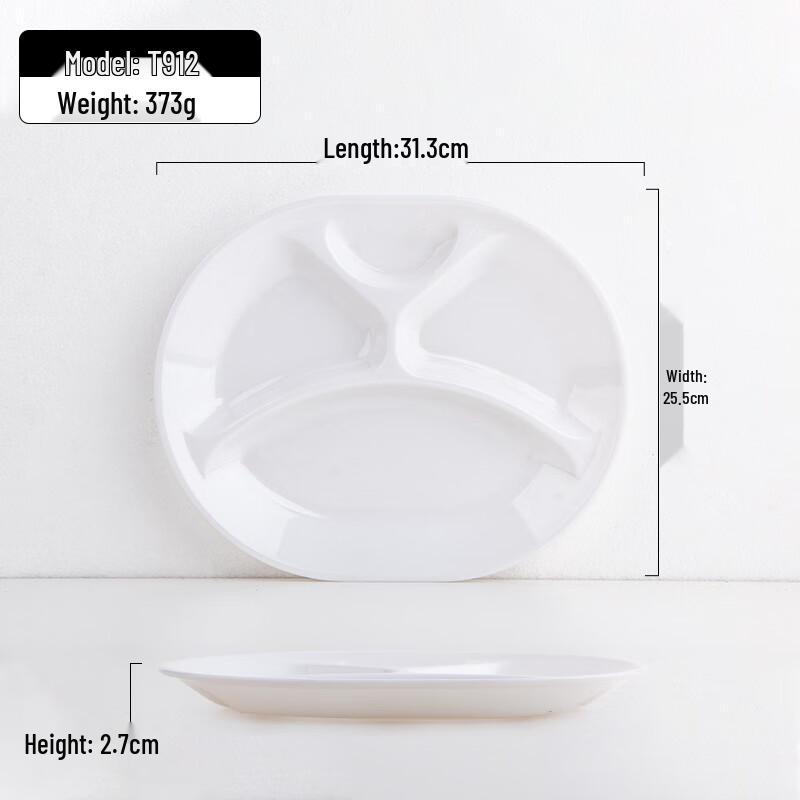 Commercial Melamine Divided Canteen Plate