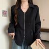 NaVaVa Long SleeVe V Neck Collar Zip Shirt Nb2417