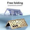 Trendiges Design Galvanisiertes Scharnierschutz-Hartglasfolien-Case für Samsung Z Fold 7 6 Fold7 Galaxy Z Fold 5 4 3 Hülle