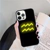 Neon Zodiac Signs Coque Shell For iPhone 17 Air 15 16 14 13 12 Pro Max 11 Pro Max Plus Phone Case Cover