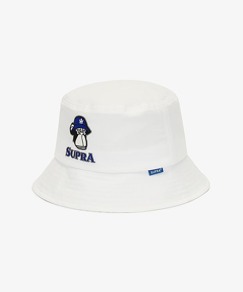 SUPRA Bayc One-Point Logo Bucket Hat (Cream)