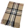 Women's Autumn/Winter Korean-Style Versatile Mid-Length Plaid Shawl & Scarf with Tassels – Imitation Cashmere Warm Neck Warmer