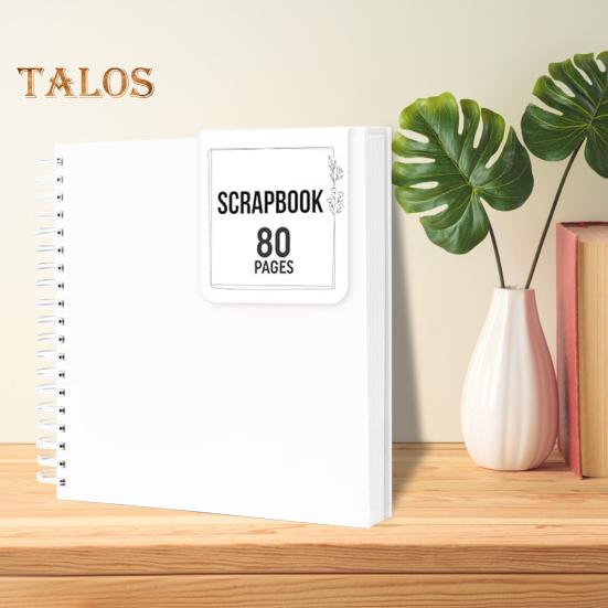 8/10-tommers utklippsbok fotoalbum 80 sider spiralbundet DIY hardt omslag spiral bryllup reise babyshower barn familie jubileum bildebok