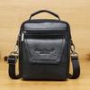 Genuine Leather Men's Messenger Bag 7-inch Mini One-shoulder Small Bag Multifunctional Backpack Cowhide Casual Men's Bag Handbag