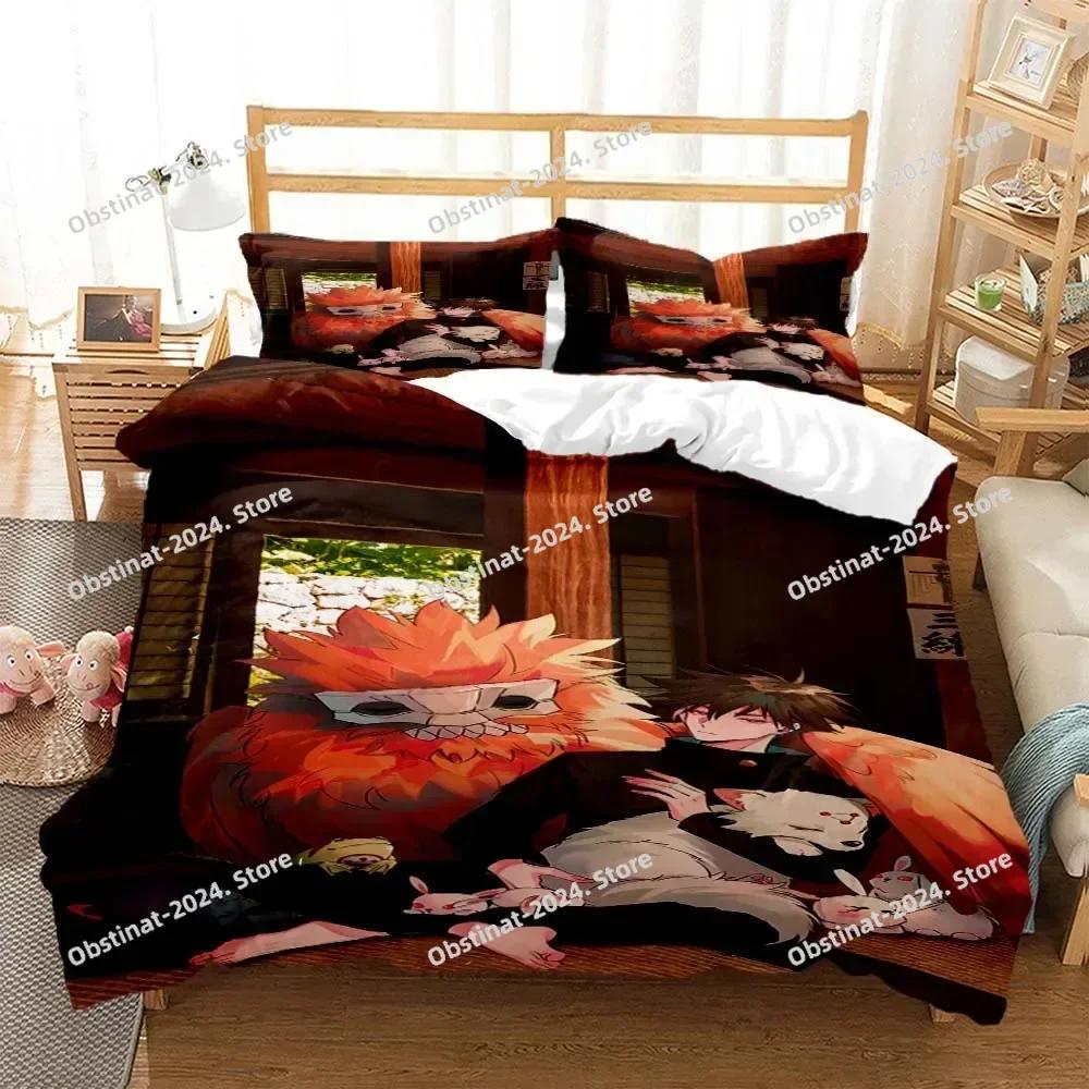 3D Anime Jujutsu Kaisen Digital Bedding Set Printed With Pillowcase Bed Duvet Cover Soft Single Double Queen Super King Size