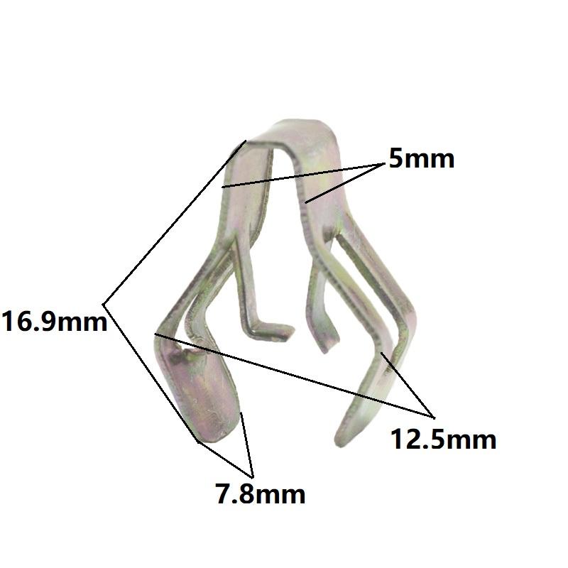 Metal Clips Retainer Instrument Panel Auto Fasteners Universal Car Radios Dashboard DVD Metal U Cord Lock Retaining Clip