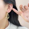Simple French Style Geometric Earrings For Women Fashion Luxurious Drop Earring Daily Party Vacations Jewelry Gifts