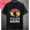 Funny Fpv Drone  Quadcopter Graphic Tshirt With Depressed Drone Needs A Friend Slogan Pure Cotton Short Sleeve Casual Tshirt