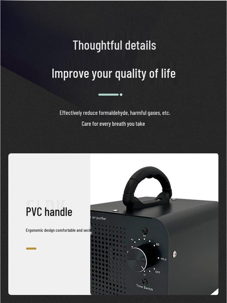 Ozone Generator Air Purifier for Home and Car Deformaldehyde and Sterilization