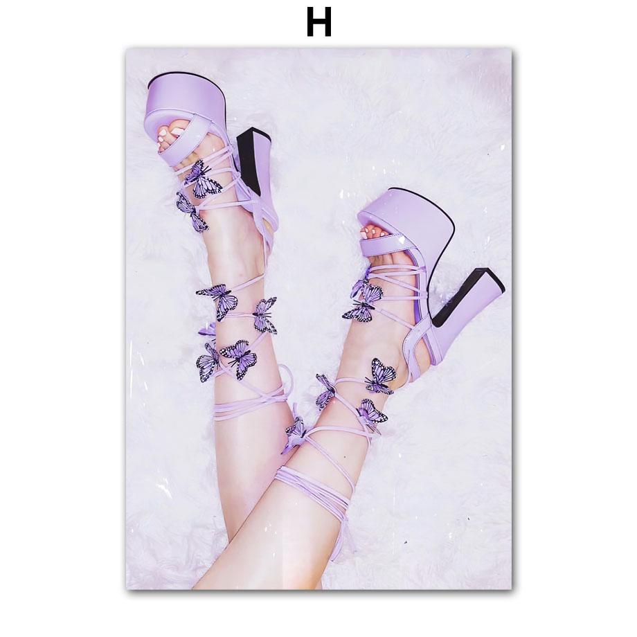 Wall Art Canvas Painting Dreamy Purple Paris City Towel Vintage Car Flower Living Room Decoration Posters Prints Wall Pictures