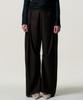 Kimjisu Soft-Curve Wide Pants_Brown
