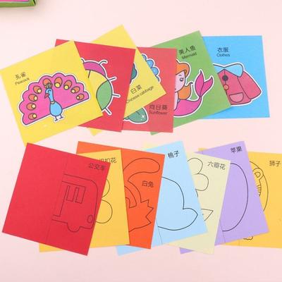 Children Handicraft Toys Paper-cutting Art Brain-boosting Hands On Ability Training Parent-child Interaction Toys for Kids TMZ