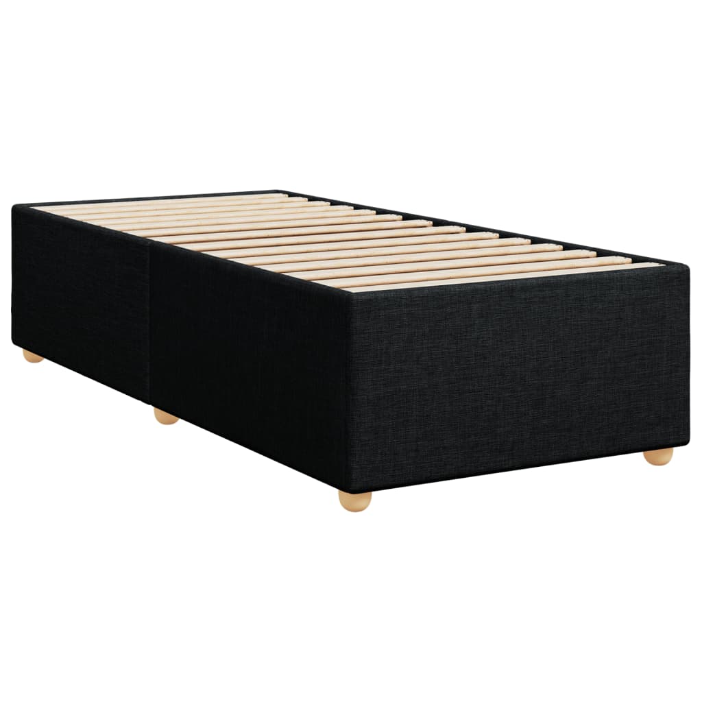 Bed Frame without Mattress Black 90x200 cm Fabric