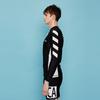 ARGO Tofino(Bk) Men'S Zip-Up Rash Guard Top