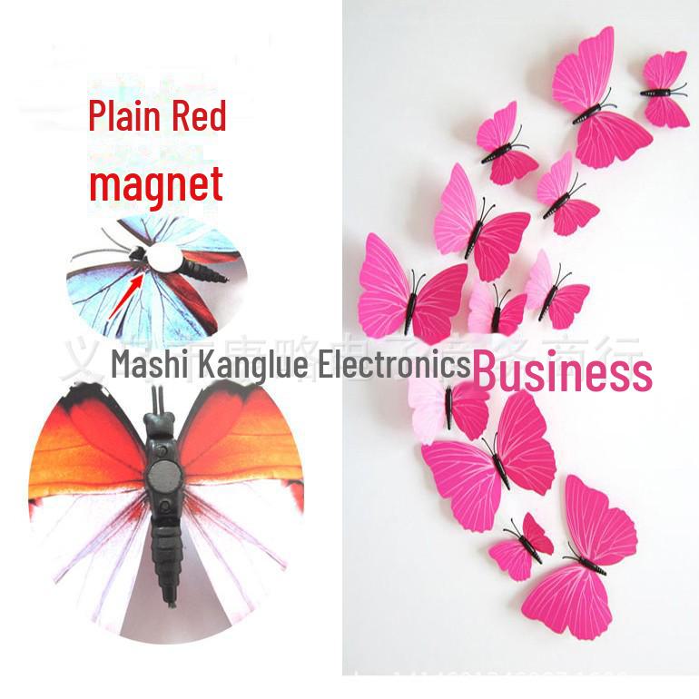 3D Butterfly Wall Stickers – 12 Sets for Bedroom, Living Room, or Wedding Decor