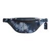 Charter 34 Tie-Dye Print Zipper Closure Leather Waist Bag Large Men Waist Bag Midnight-Blue Navy-Blue CU212-N6W