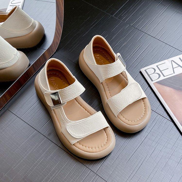 

Thick-soled Velcro Roman sports sandals women s summer 2025 new models, versatile and not tired beach sandals 42