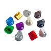 10Pcs Plastic Flush Head Guitar Knobs Guitar Amplifier Effect Pedal Knobs Replacement Pointers Control Knobs Guitar Part