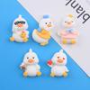 Cute Duckling Resin Accessories: Phone Case, Hair Tie, Hair Clip, Water Bottle Sticker, Pencil Case