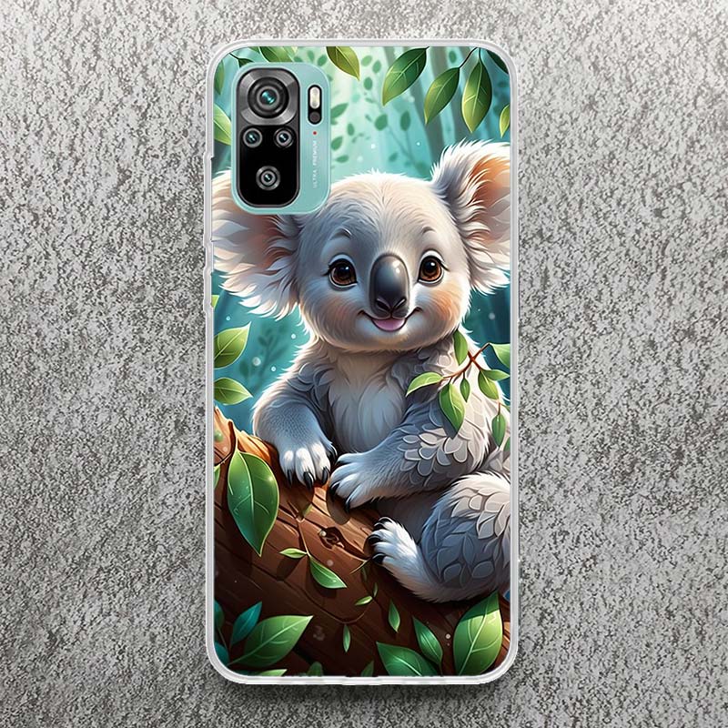 

Koala Kawaii Cute Animal Print Soft Case for Xiaomi Redmi Note 14 13 12S 11S Phone Shell 10 Pro Plus 11E 11T 12 11 10S 5G Cover Redmi Note 11S 4G