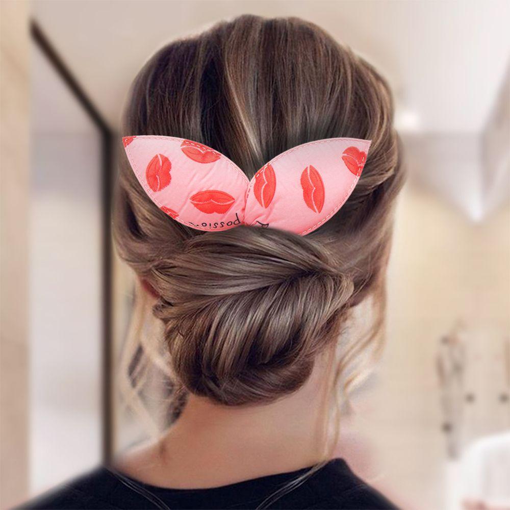 Hairstyle Ponytail Bun Cute Foam Bun Curler Curler Twist Maker Hair Styling Tools Rabbit Ears