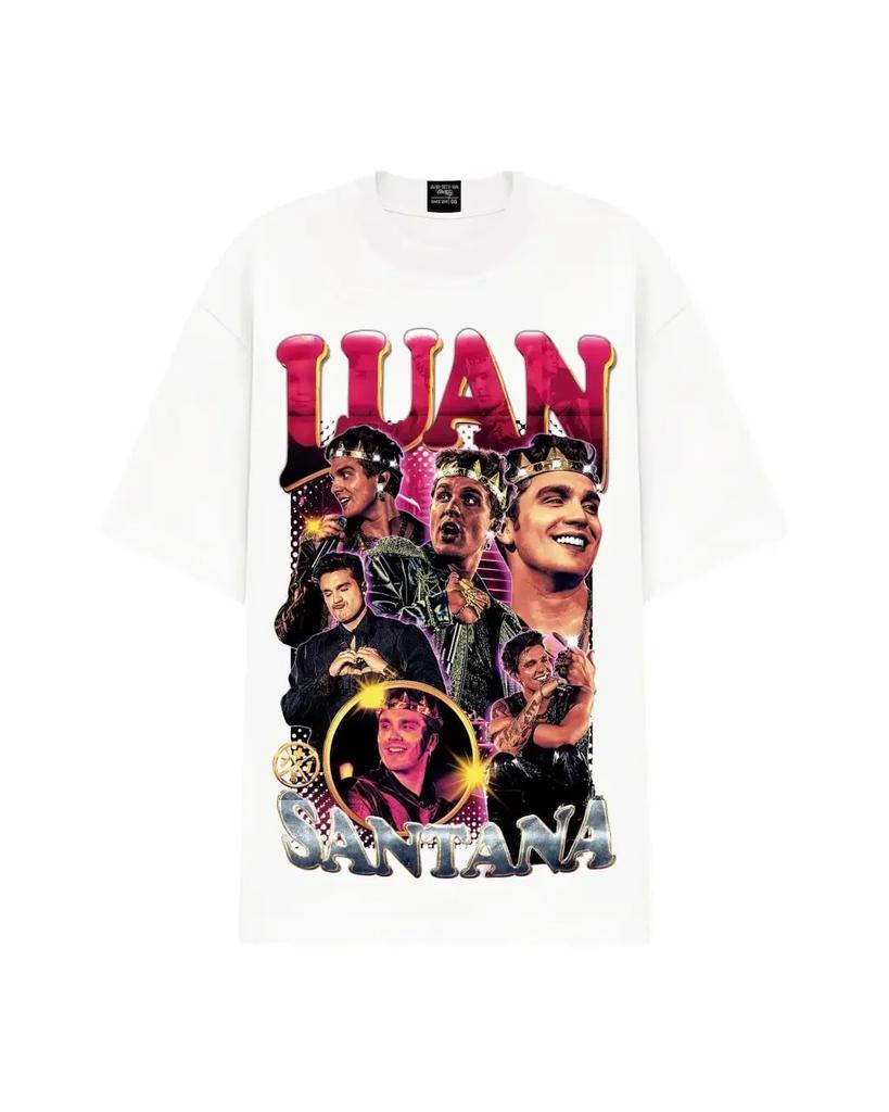 Luan Santana Big Face T-shirt Men Women Classic Cotton Singer Retro Print Short Sleeves Oversized Y2k Man Women High Quality Tee